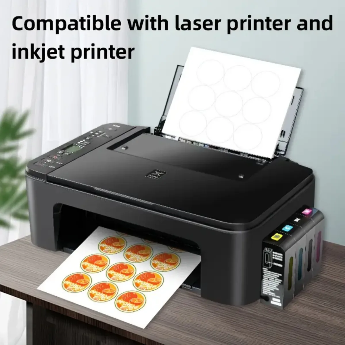 1000 Etiquetas Autoadhesivas Circulares de 4 Cm / 50 Hojas x20
