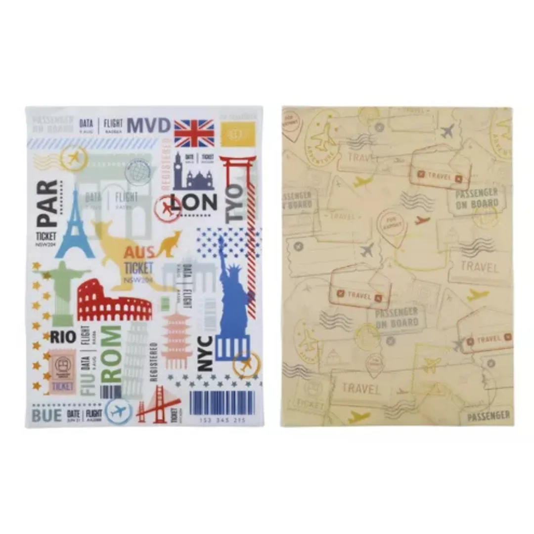 2 Hojas Papel Vegetal Travel - Ibi Craft