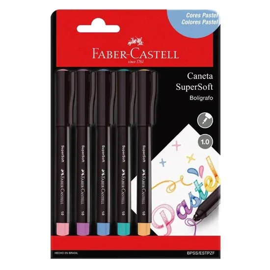 5 Lapiceras Pasteles SuperSoft