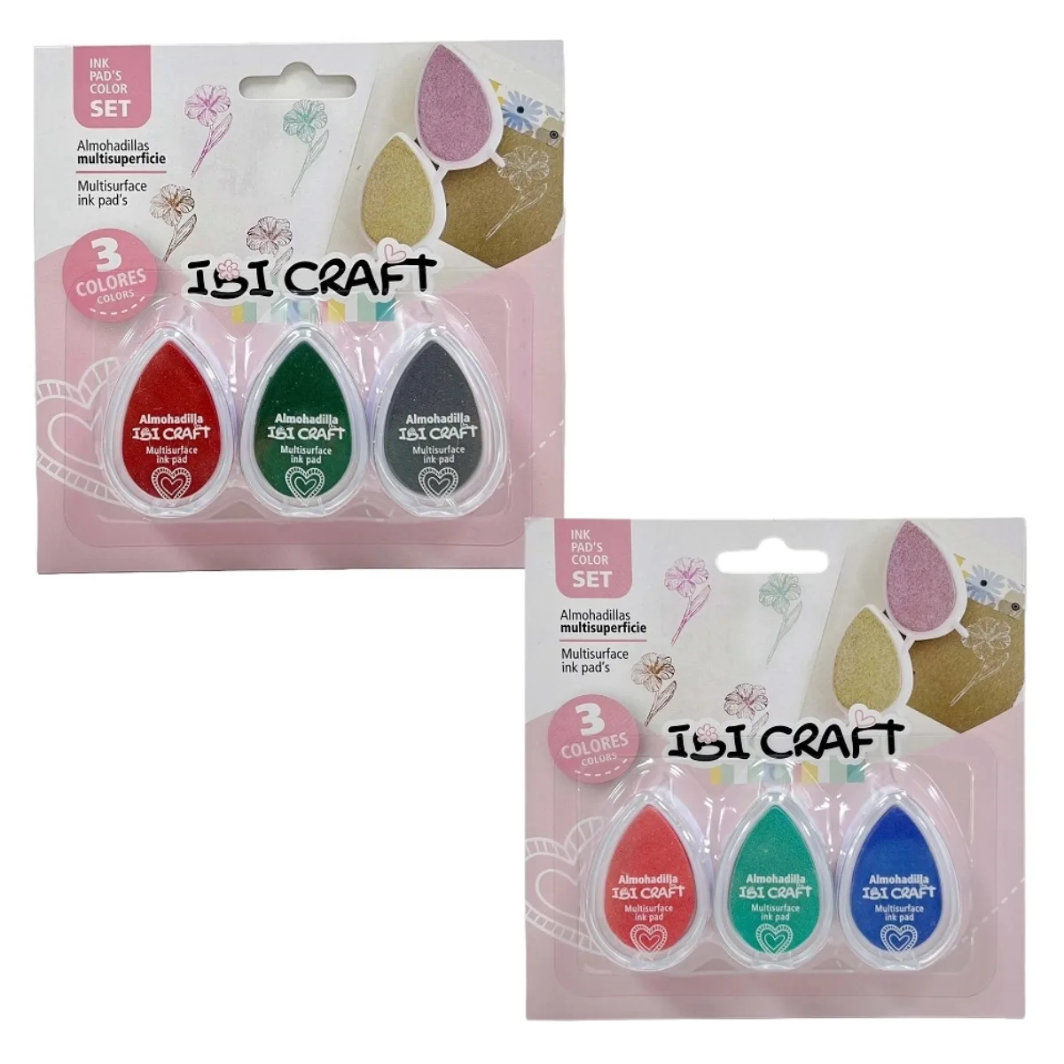 Almohadillas de colores x3 - Ibi Craft