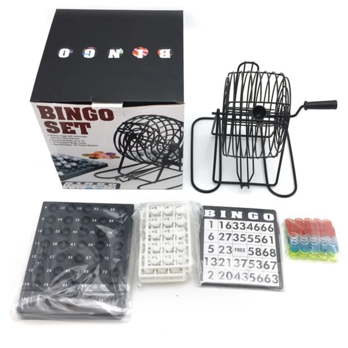 Bingo con Bolillero de Metal 5