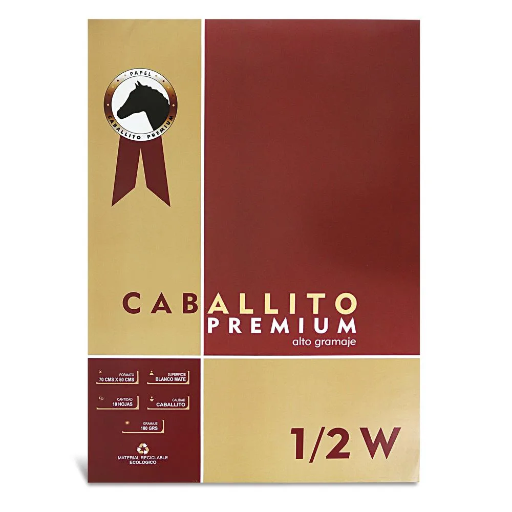 Block 1/2w Caballito 10 hojas