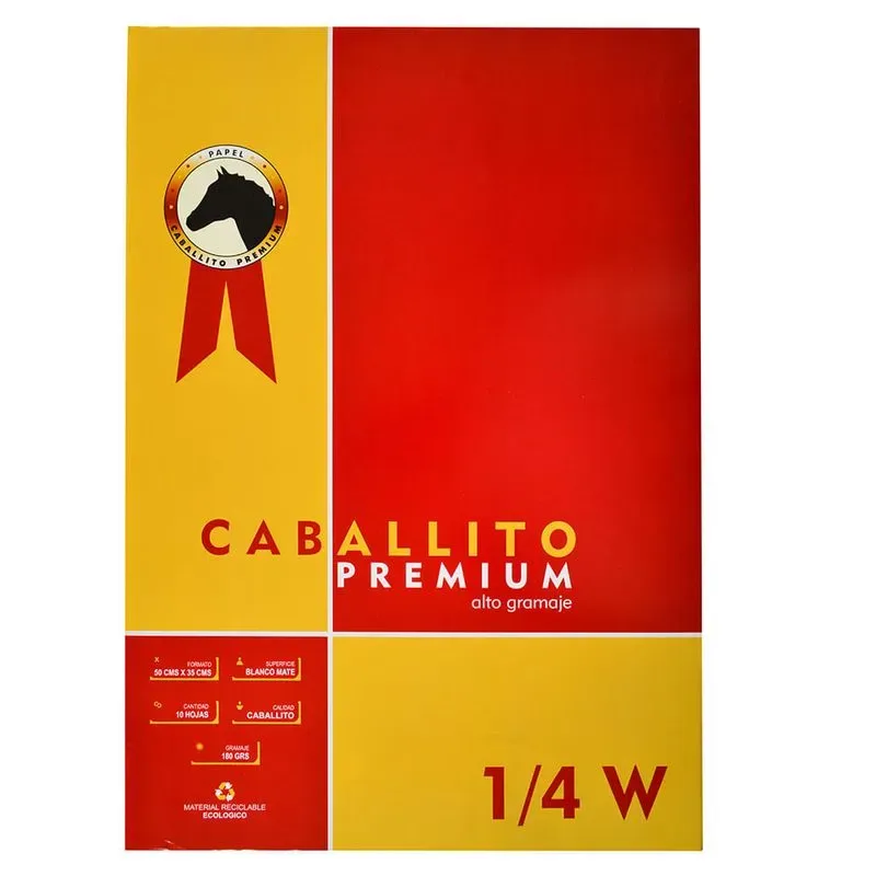Block 1/4w Caballito 10 hojas