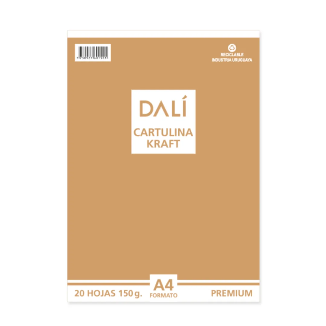 Block Cartulina Kraft A4 - Dali Premium