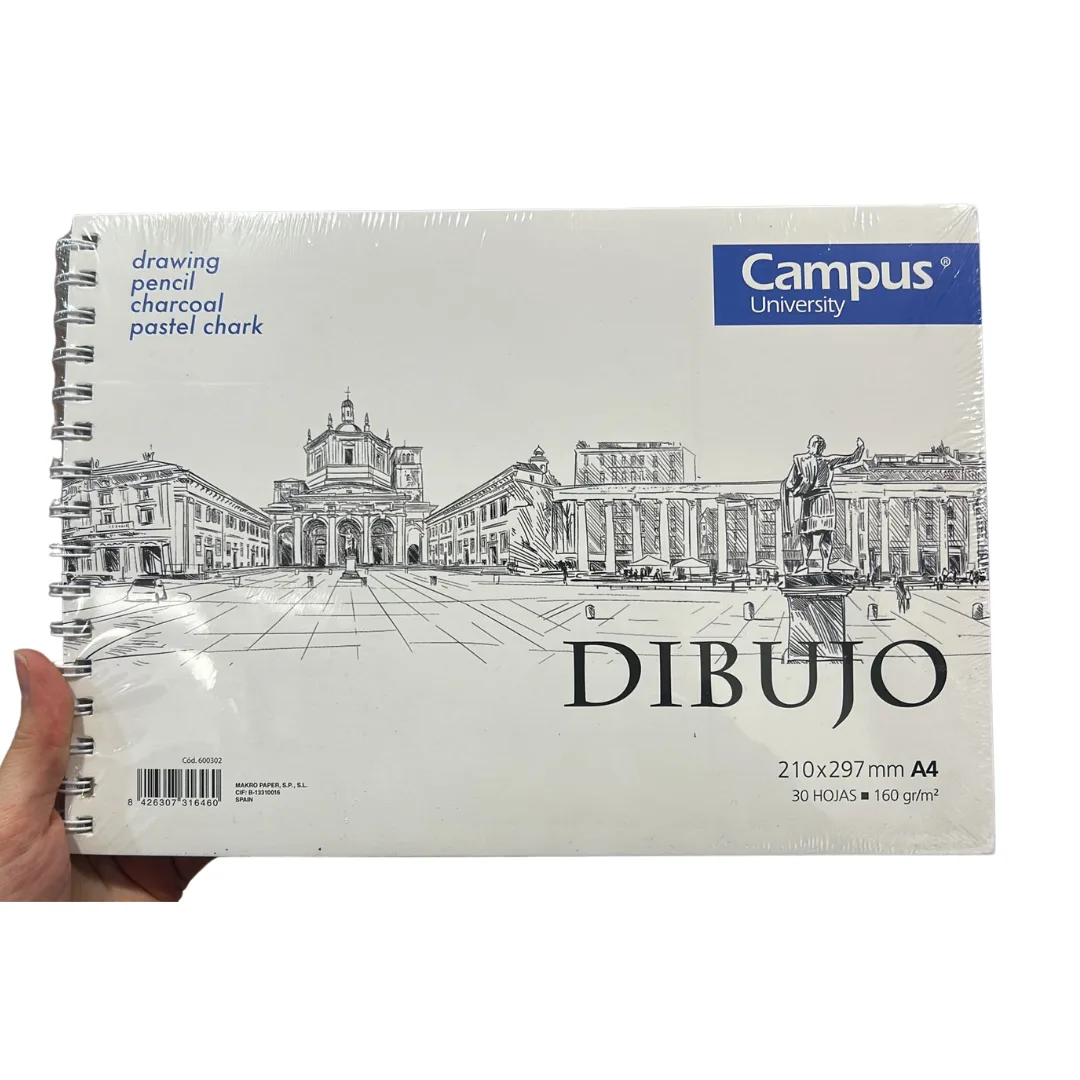 Block de Dibujo 30 hojas A4 - Campus