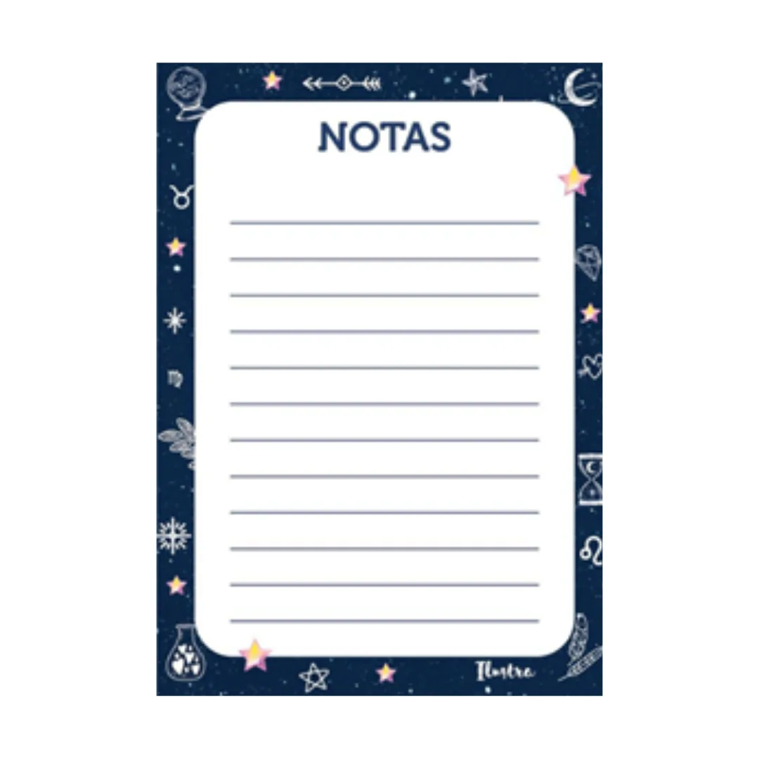 Block de Notas Azul