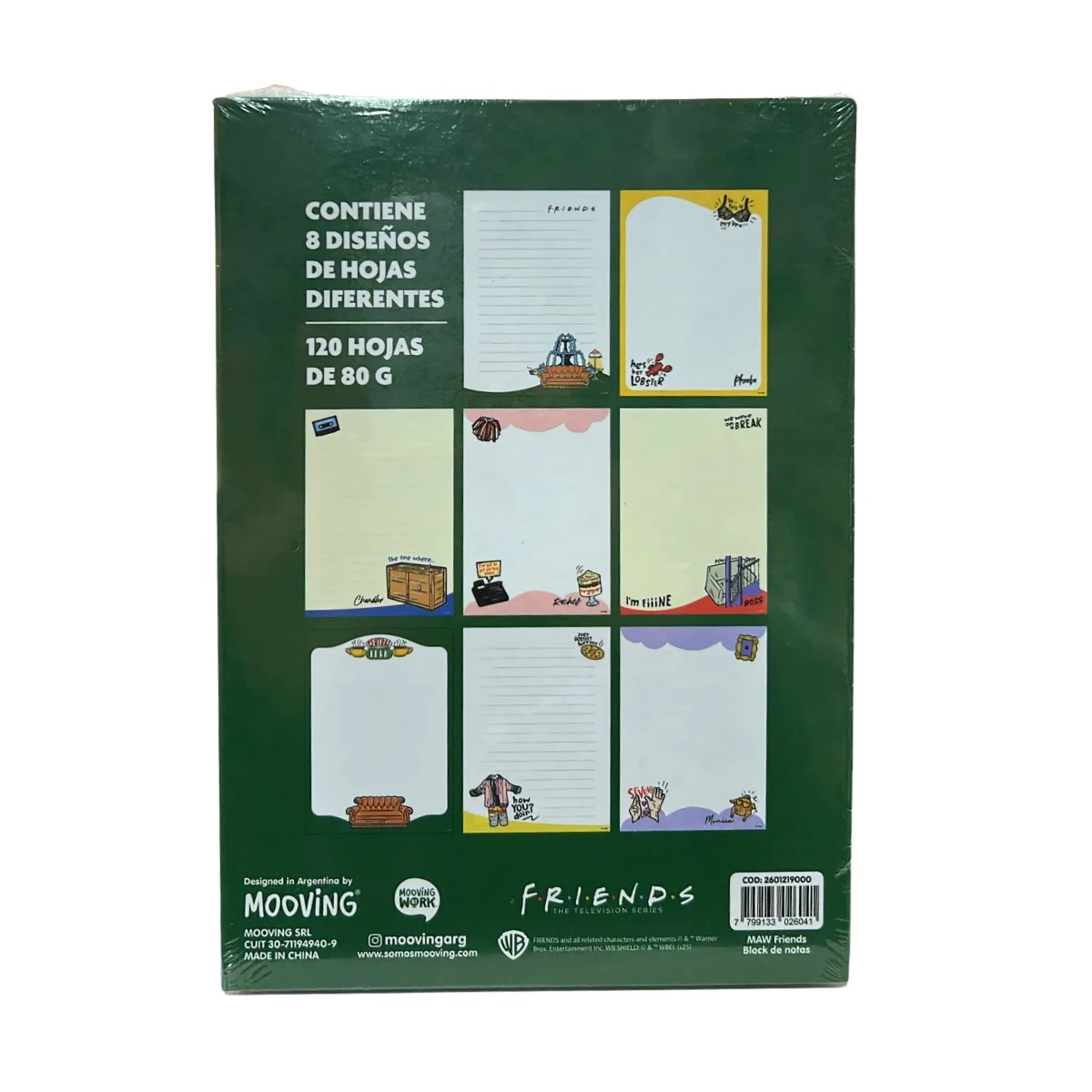 Block de Notas Friends - Mooving 10