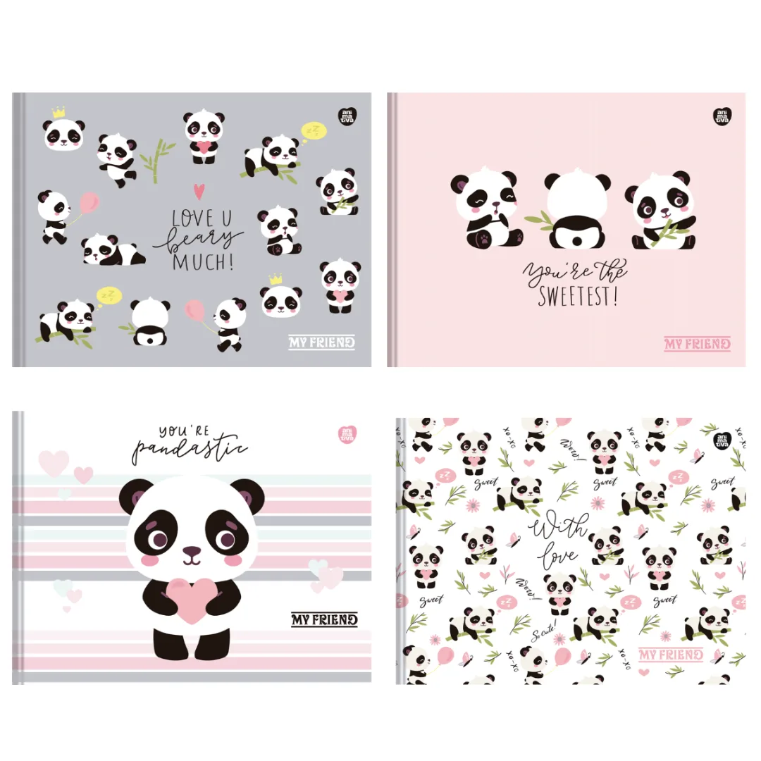 Block Liso 60 hojas - Panda