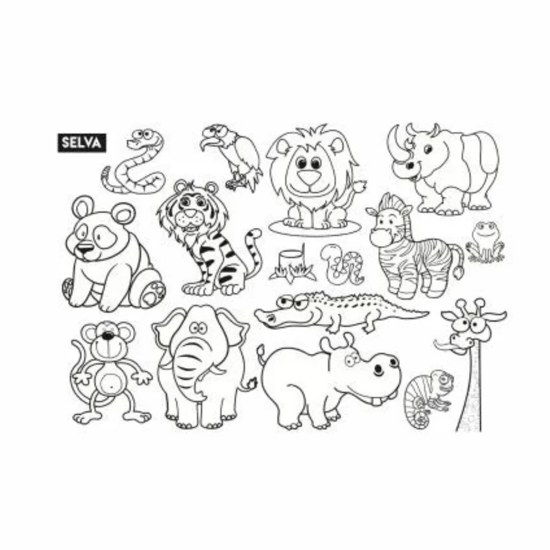 Block para Colorear Animales - Chau Pantallas