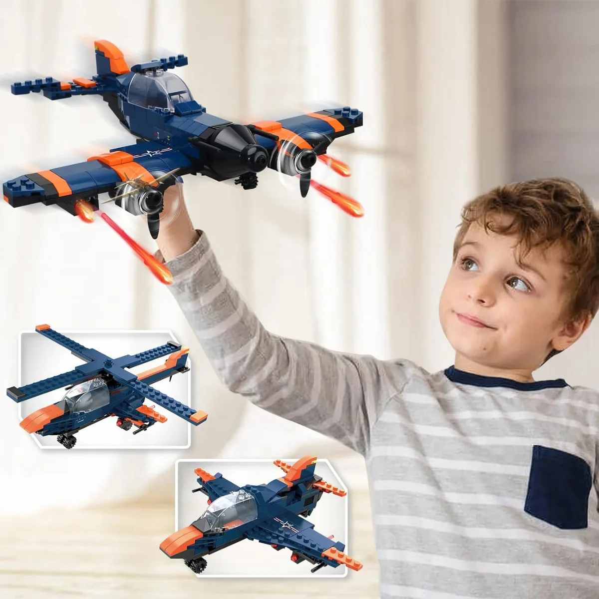 Bloques Encastre para Armar Avion - Cogo 4