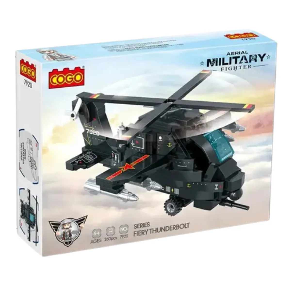Bloques Encastre para Armar Helicoptero - Cogo
