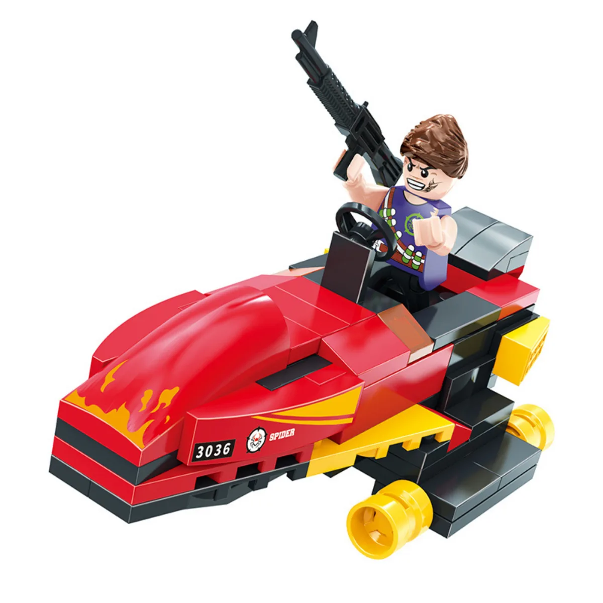 Bloques Encastre Vehiculos Policia - Cogo 4