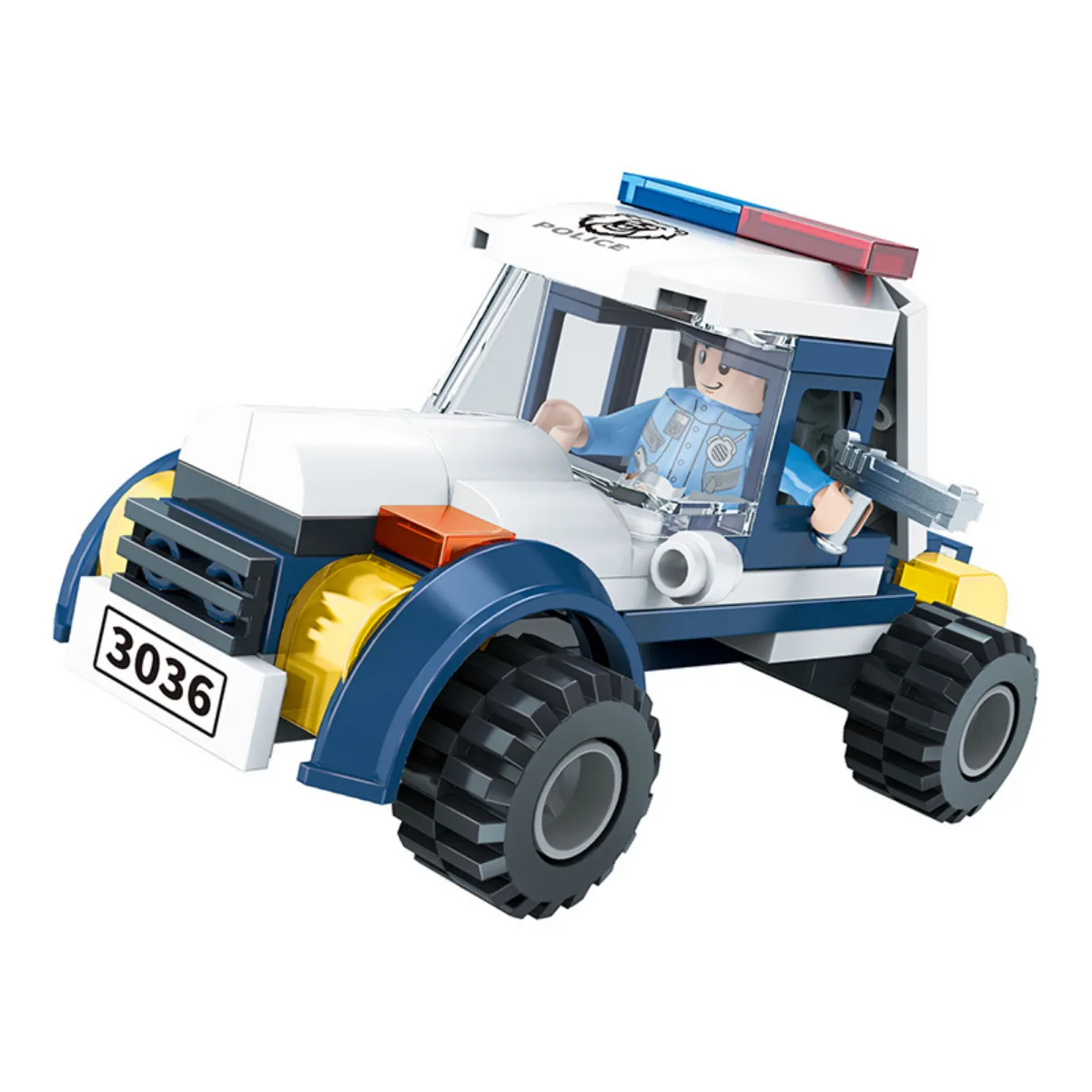 Bloques Encastre Vehiculos Policia - Cogo 3