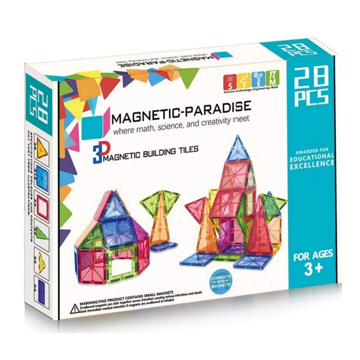 Bloques magneticos 28 piezas Premium