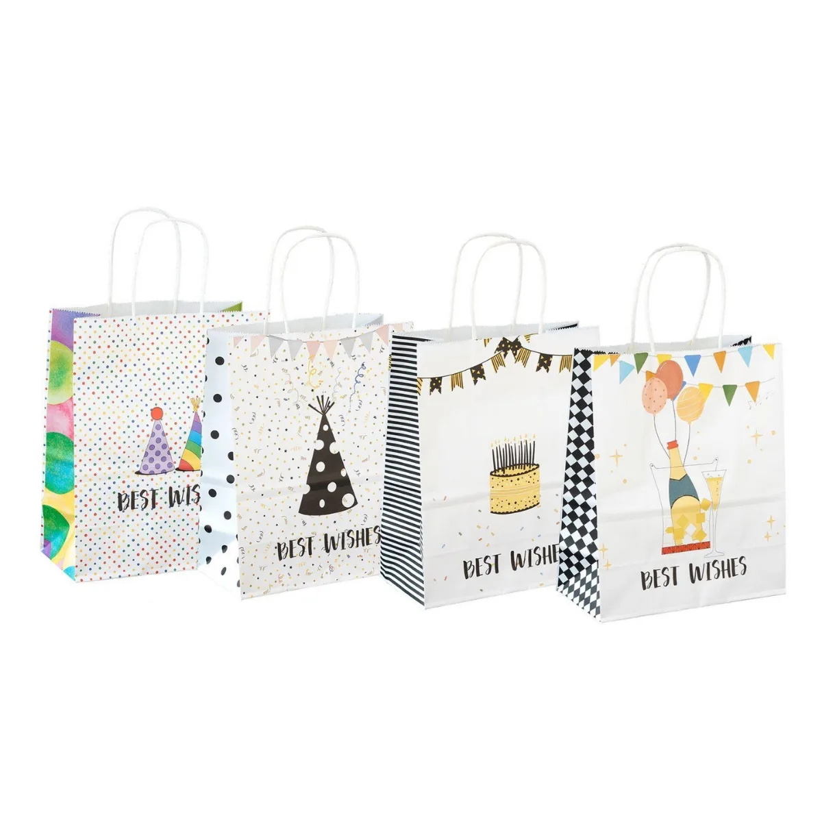 Bolsa de Papel Mediana - Happy Birthday
