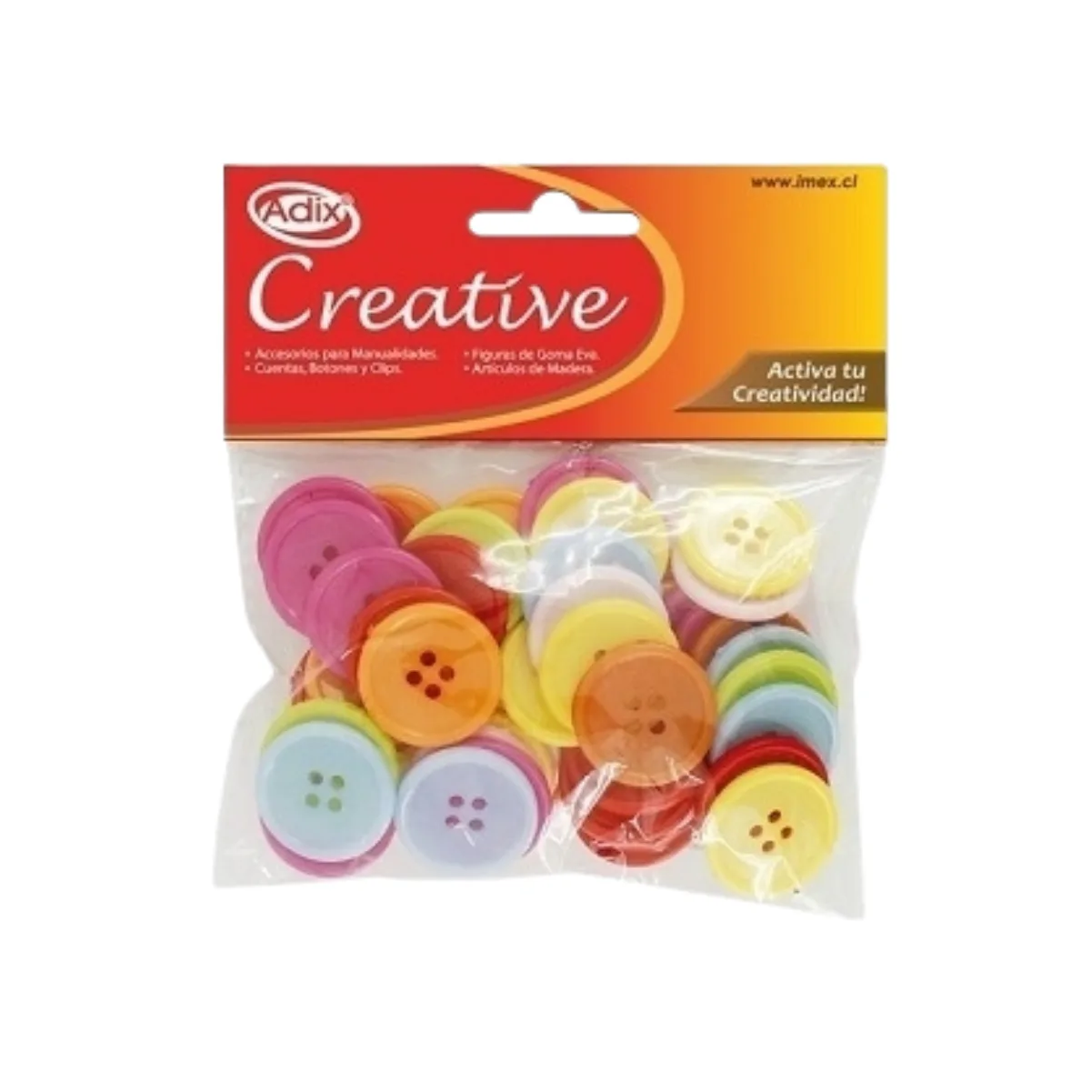 Botones de plastico x55 Unidades