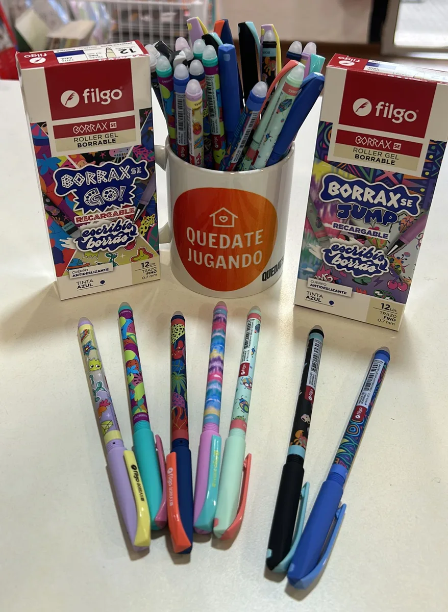Caja x12 Lapiceras Gel Borrable - Filgo