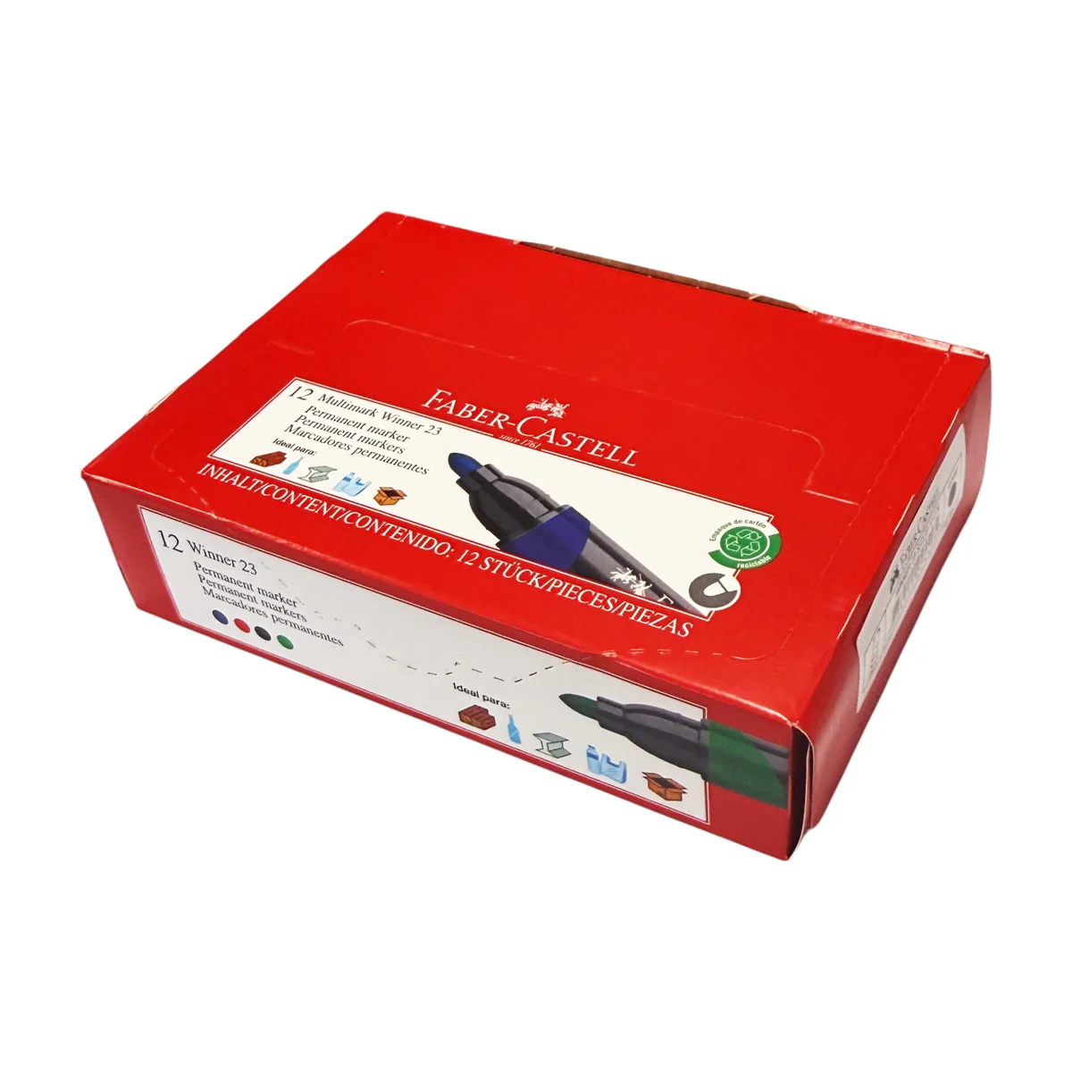 Caja x12 Marcadores Permanentes - Faber Castell
