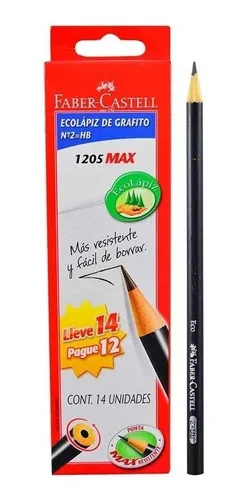 Caja x14 Lapices Nº2 - Faber Castell