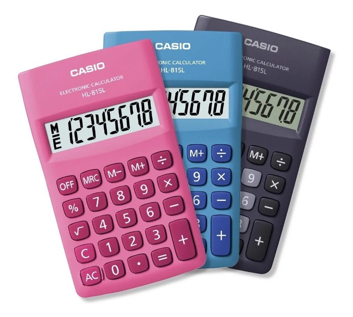 Calculadora Casio HL 815L - Varios Colores
