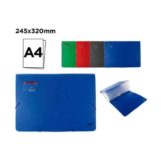 Carpeta A4 con 12 Divisiones con elastico 3