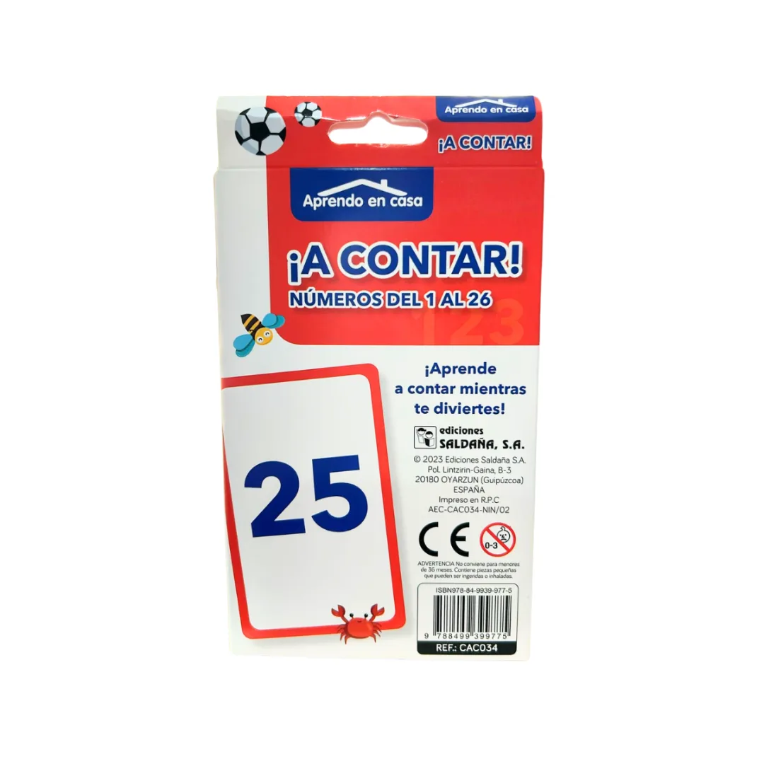 Cartas Didacticas - A contar numeros del 1 al 26