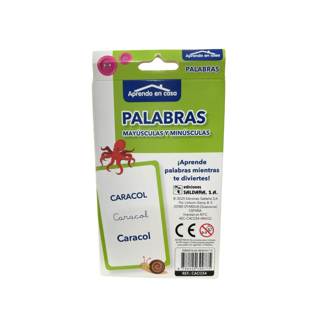 Cartas Didacticas - Palabras Mayusculas y Minusculas