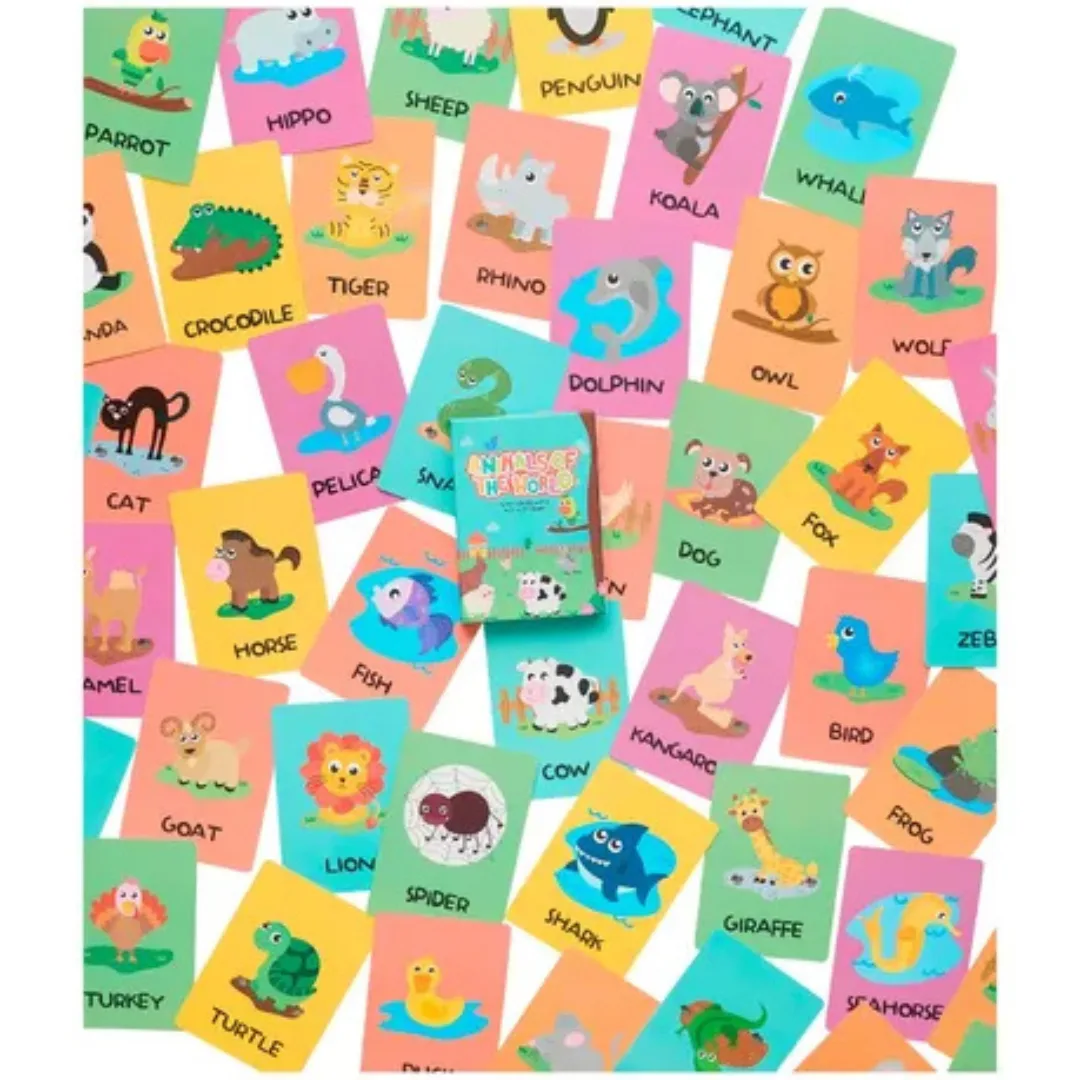 Cartas en ingles Animals of the world - Barco de Papel 3
