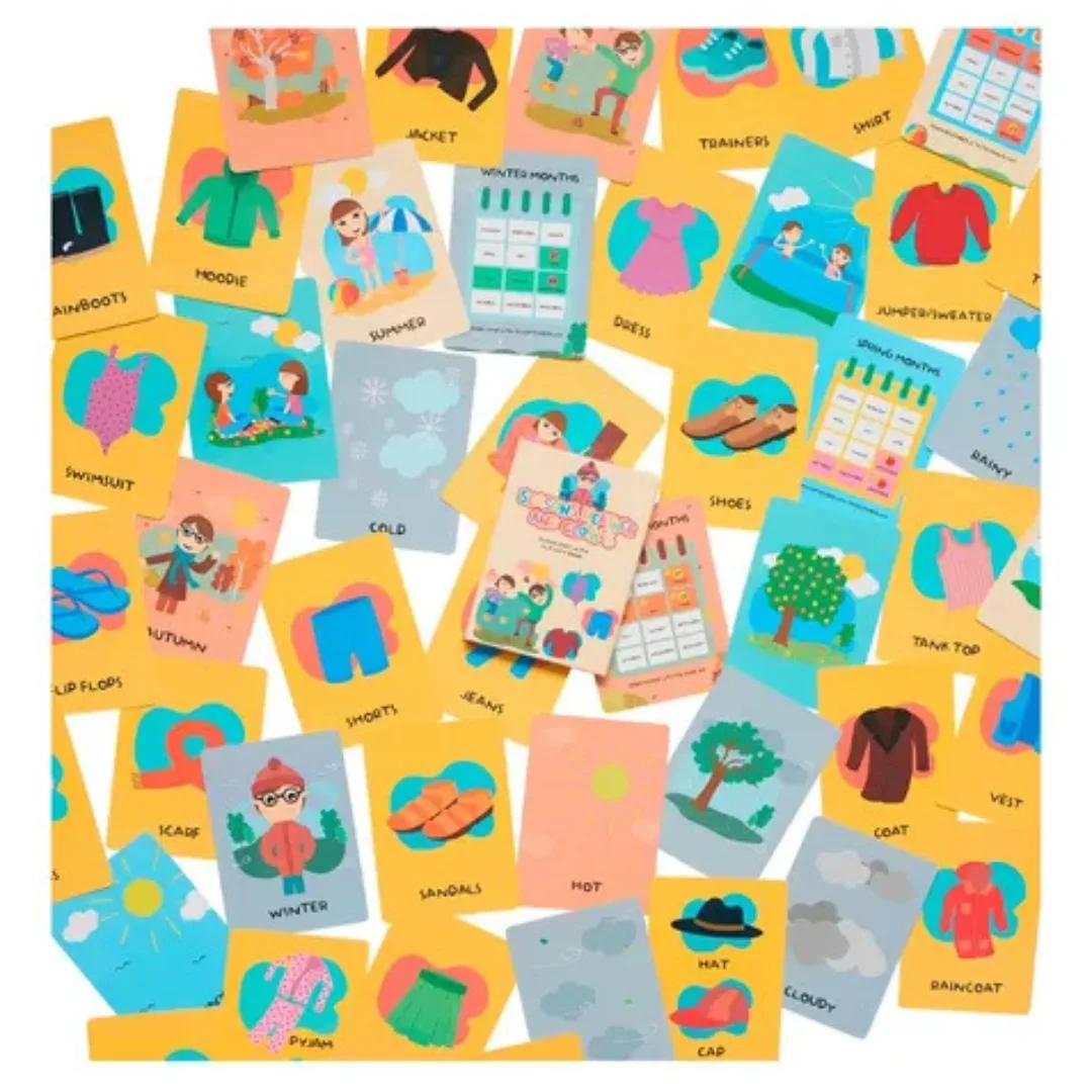 Cartas en ingles Seasons Weather and Clothes - Barco de Papel 3