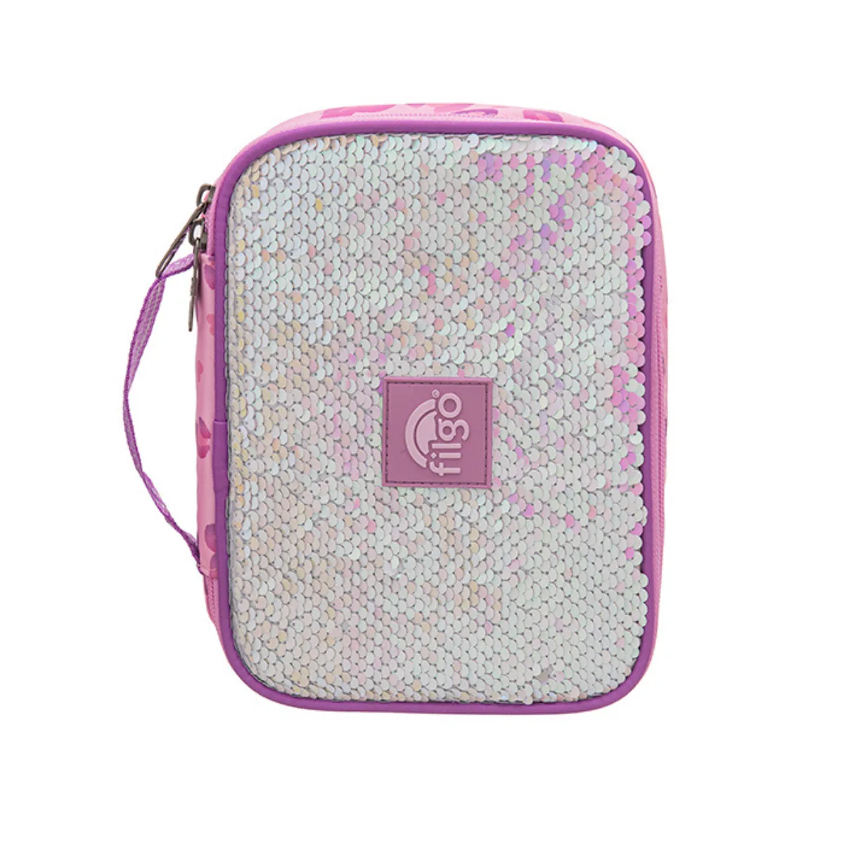 Cartuchera Animal Print Rosa Con Utiles Filgo 3