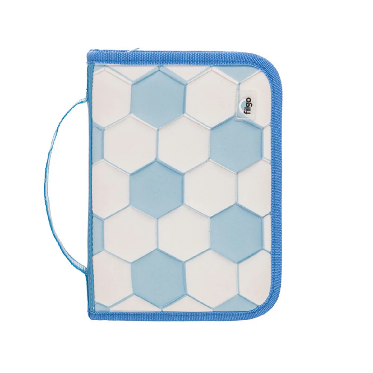 Cartuchera Futbol Celeste Con Utiles Filgo