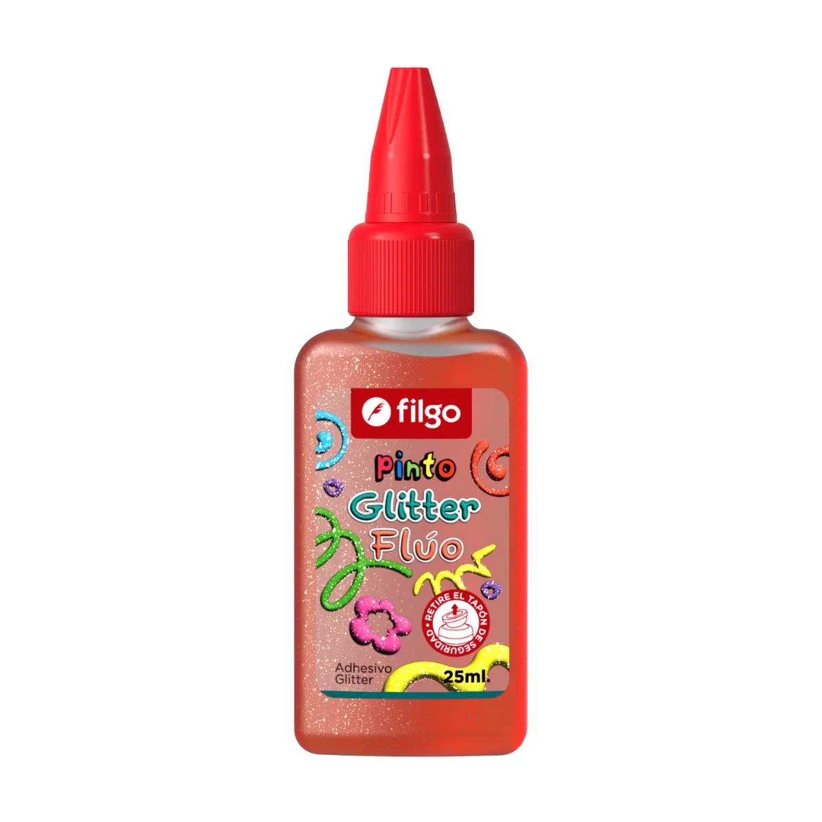 Cascola de colores Fluo con Glitter - Filgo