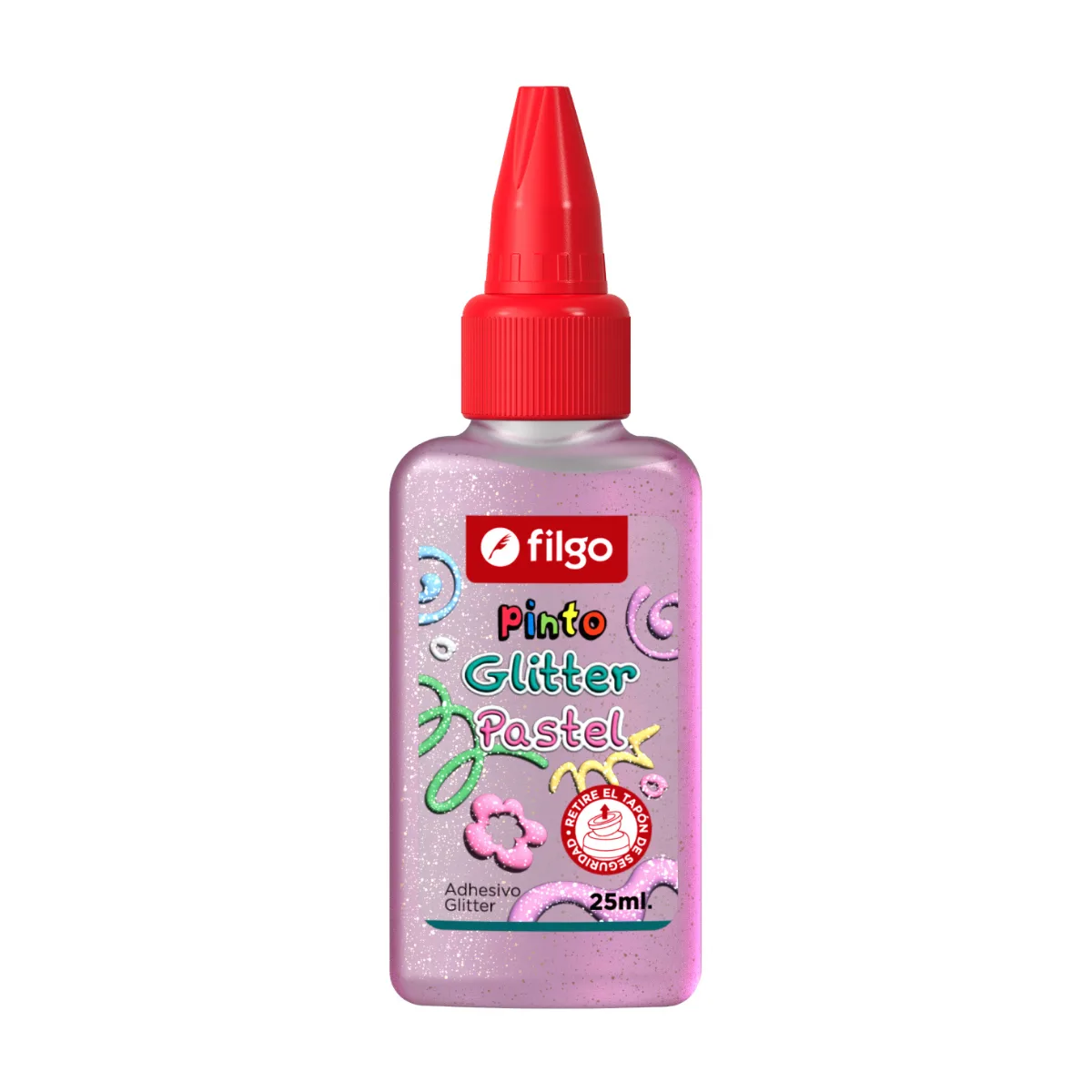 Cascola de colores Pastel con Glitter - Filgo