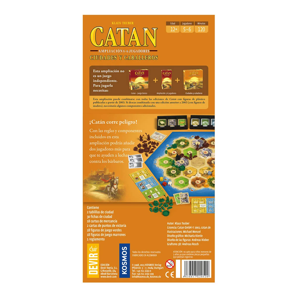 Catan Ciudades y Caballeros Expansion 5-6 Jugadores - Devir