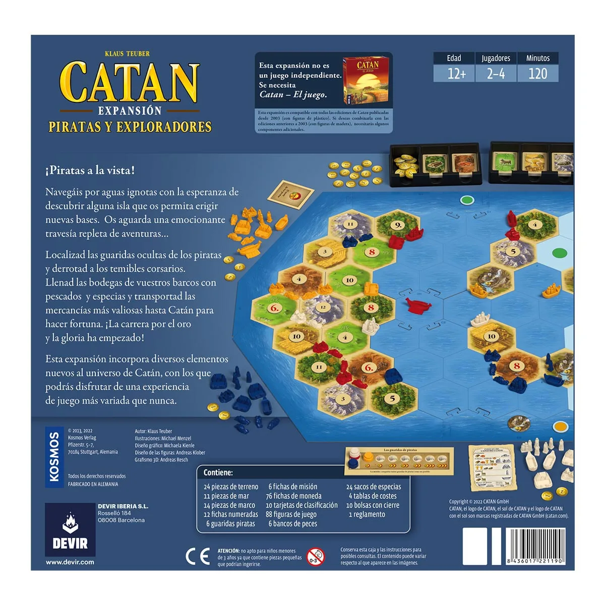 Catan Expansion Piratas y Exploradores - Devir