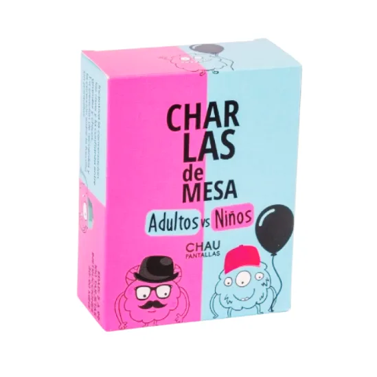 Charlas de mesa Adultos vs Niños - Chau Pantallas