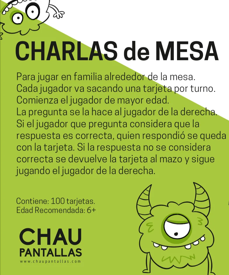 Charlas de mesa - Chau Pantallas 4