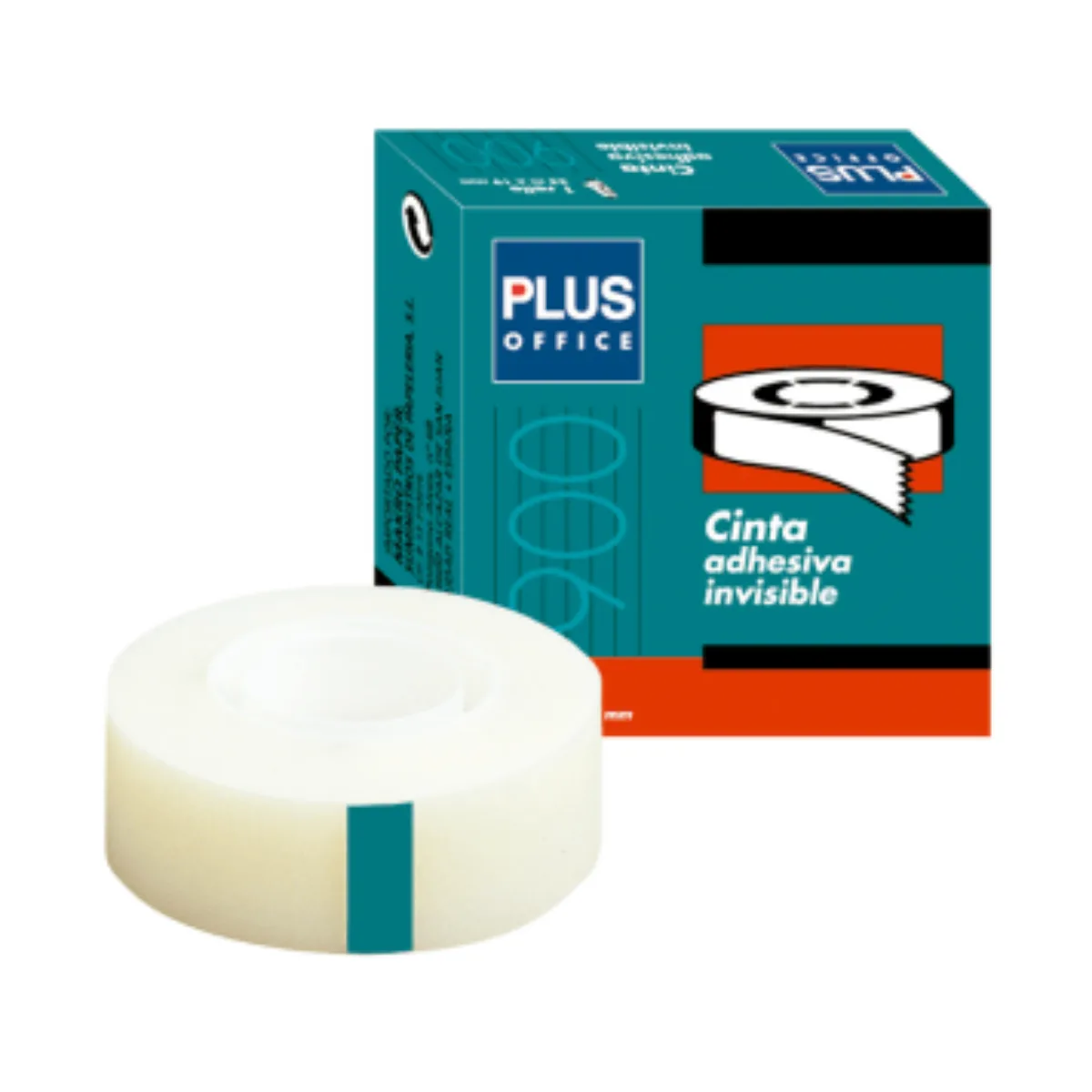 Cinta adhesiva Invisible - Plus Office
