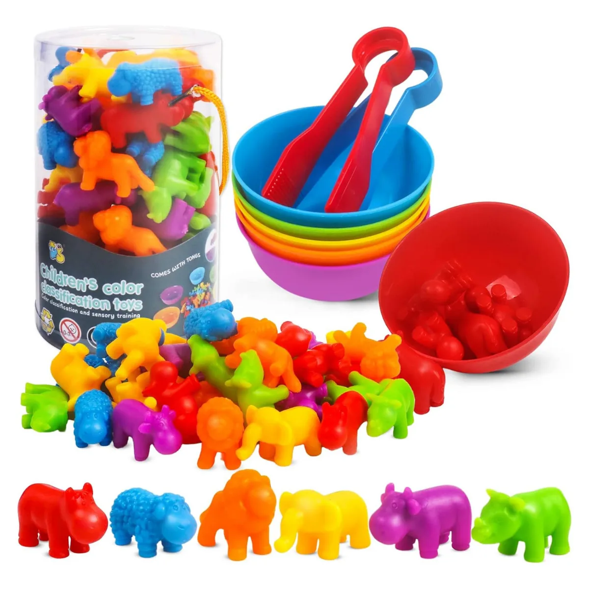 Clasificacion de animales con pinzas - Montessori