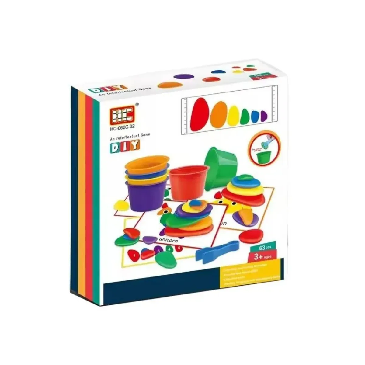 Clasificacion de piezas de colores  - Montessori
