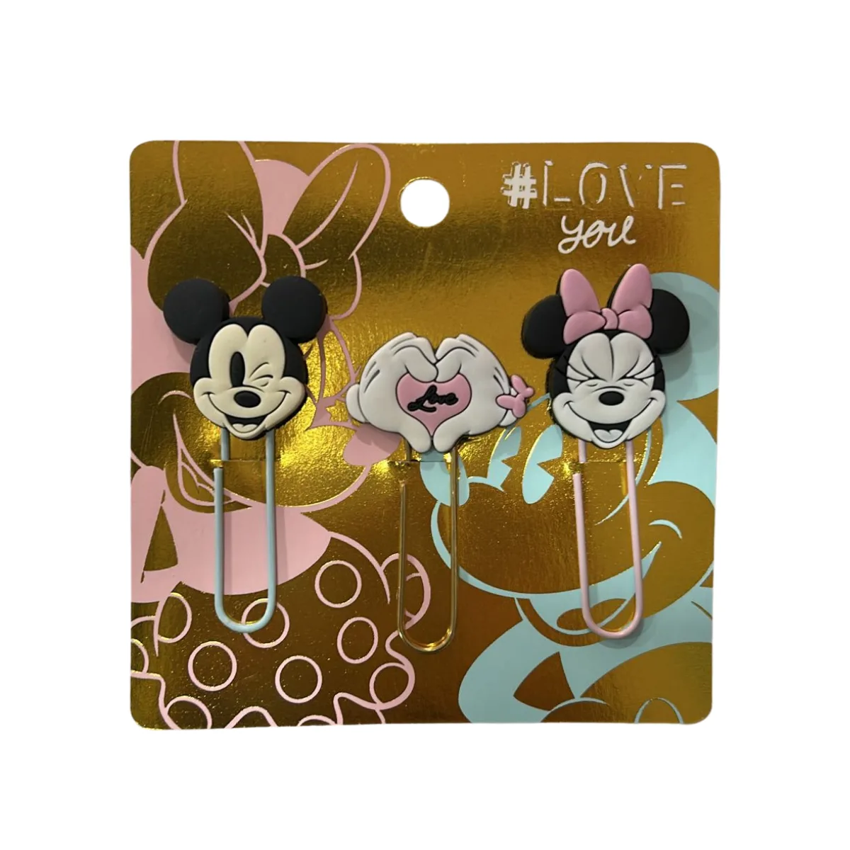 Clips Metalicos x3 Minnie Mickey - Mooving