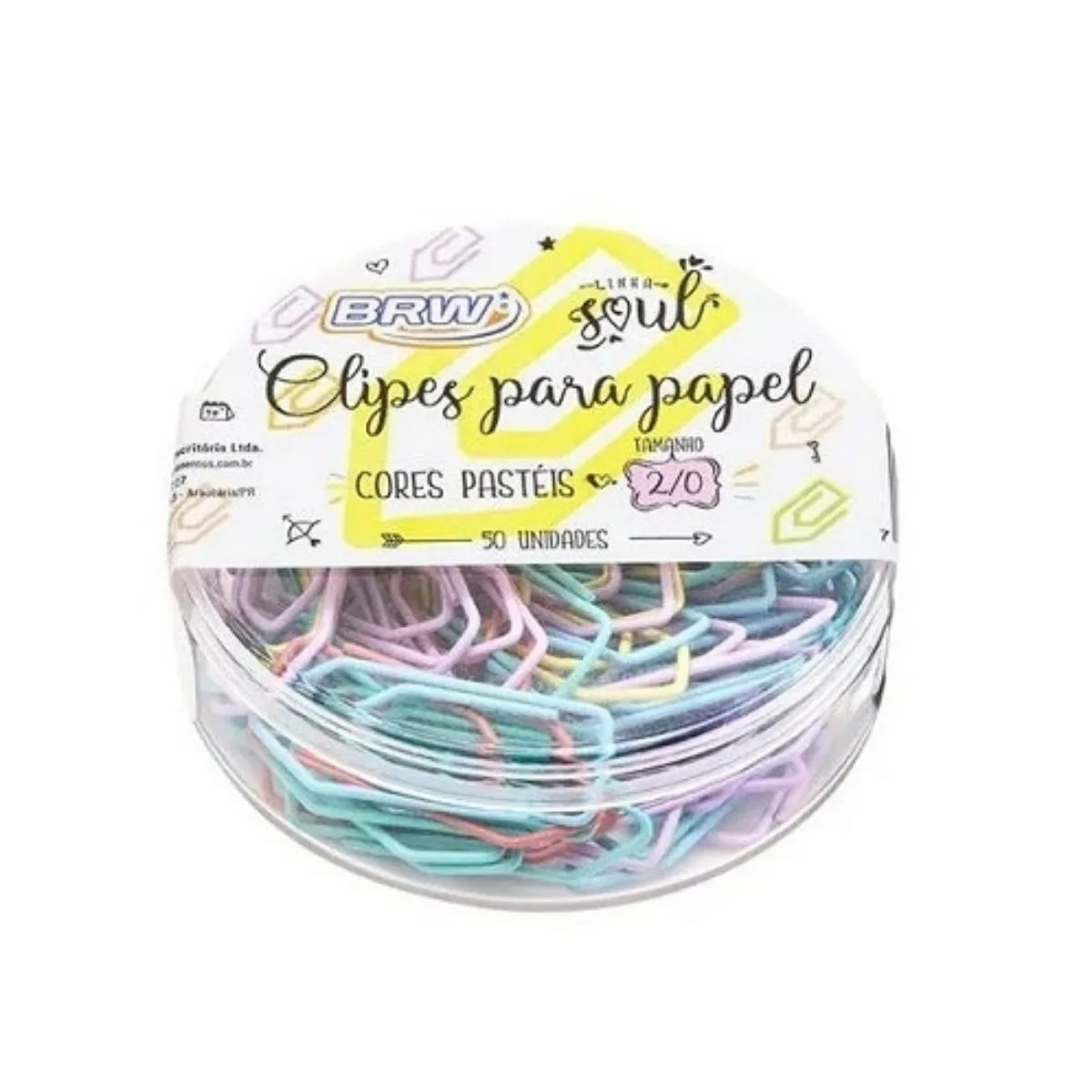 Clips Pasteles x50 - BRW