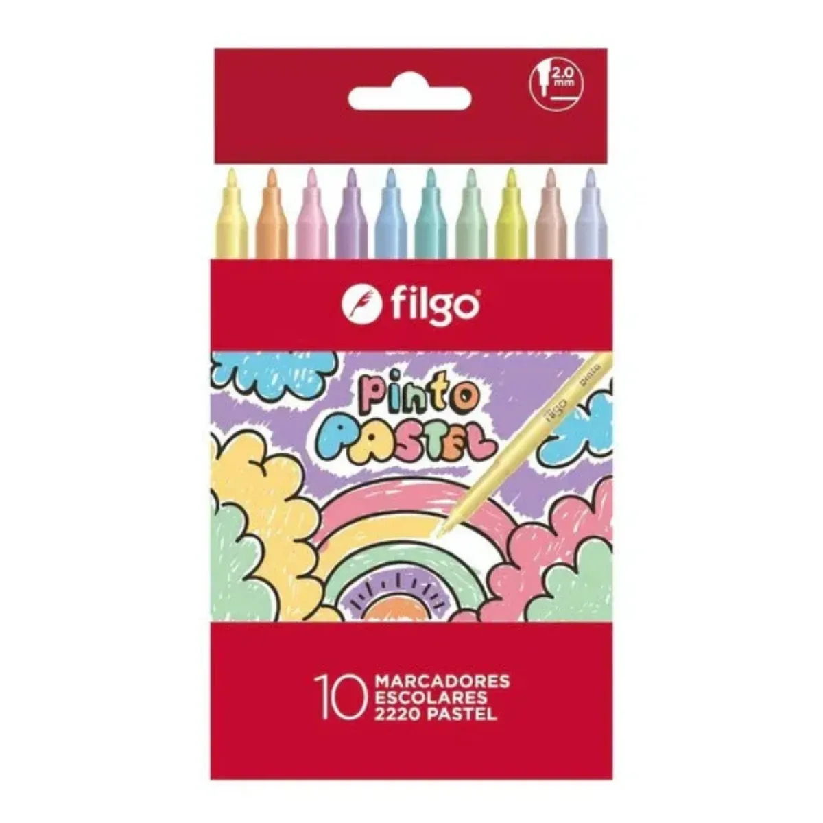 Marcadores Pasteles x10 - Filgo
