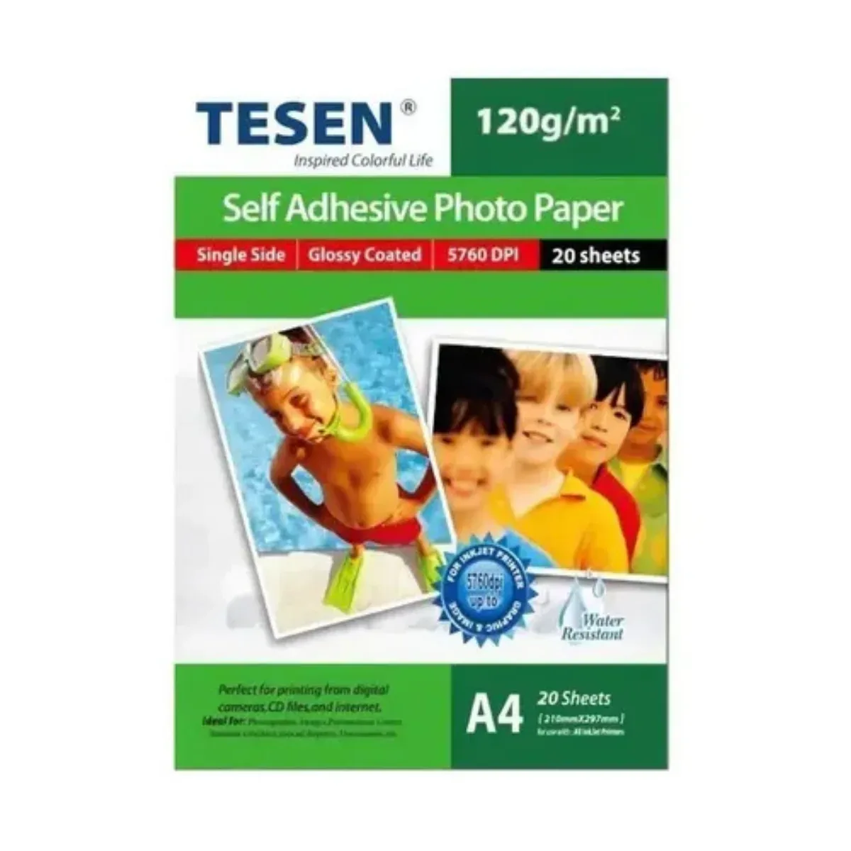 Papel Fotográfico A4 Autoadhesivo