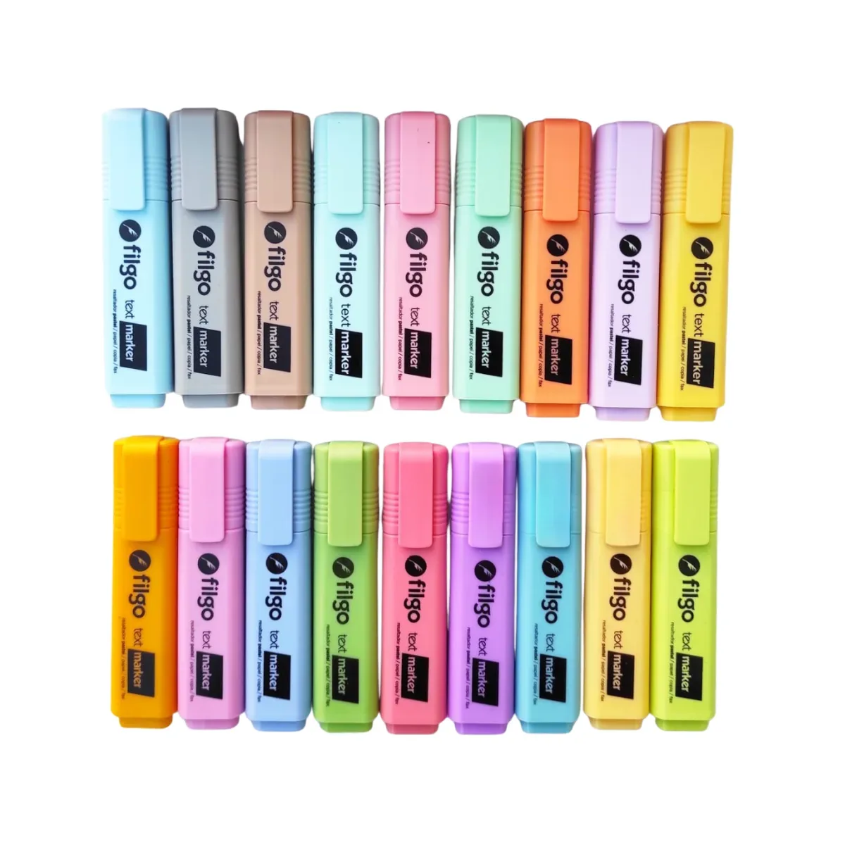 Set x18 Resaltadores Pasteles - Filgo