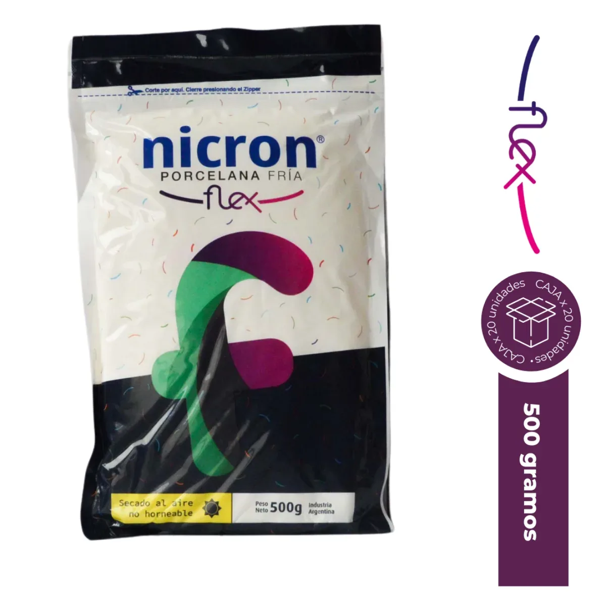 Porcelana fria Flexible 500g - Nicron