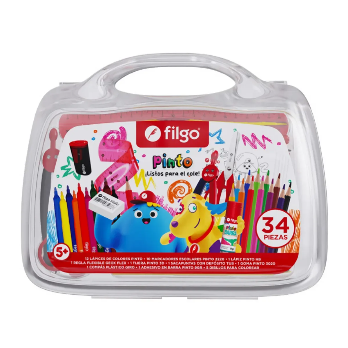Valija Escolar 34 piezas - Filgo