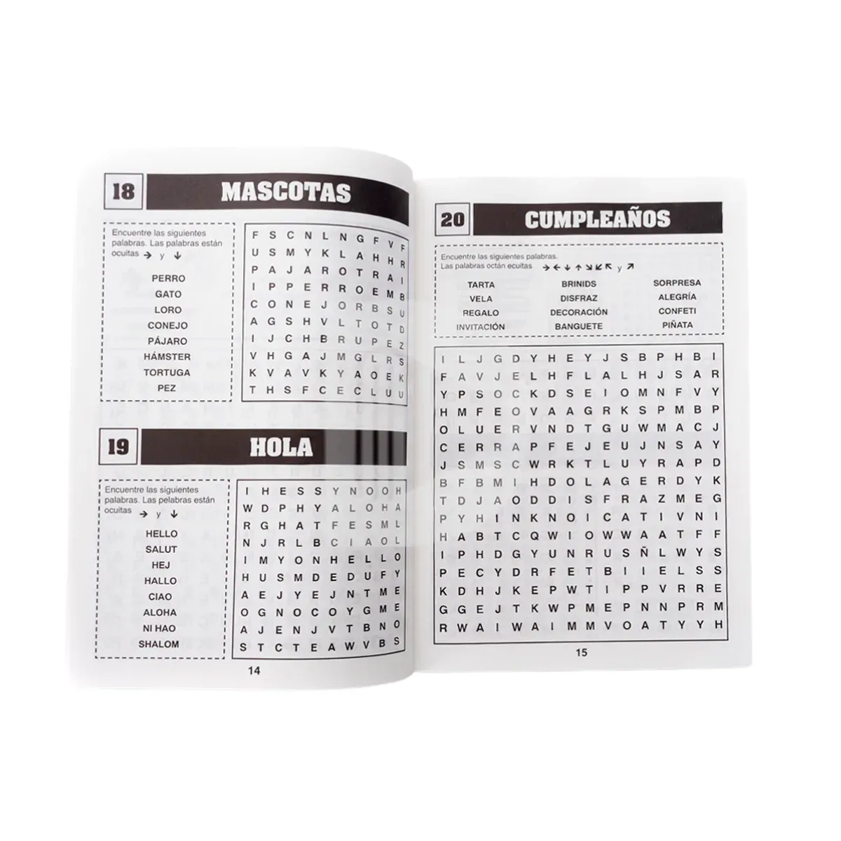 Libro 350 Sopa de Letras - Tomo 1