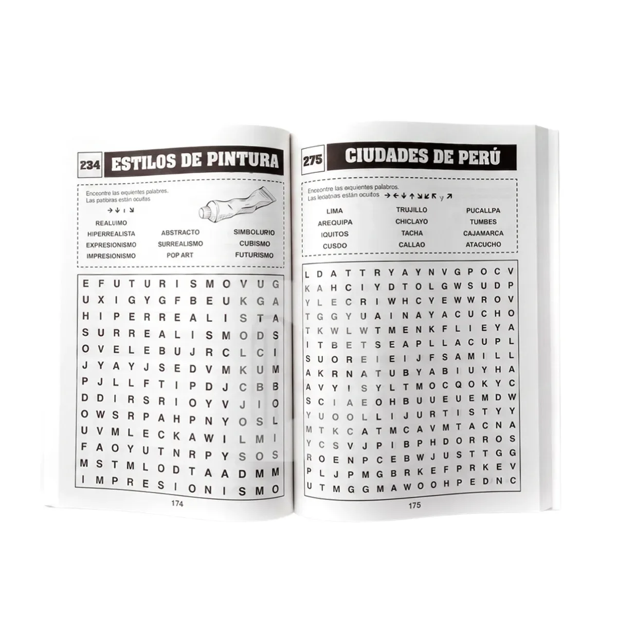Libro 350 Sopa de Letras - Tomo 1