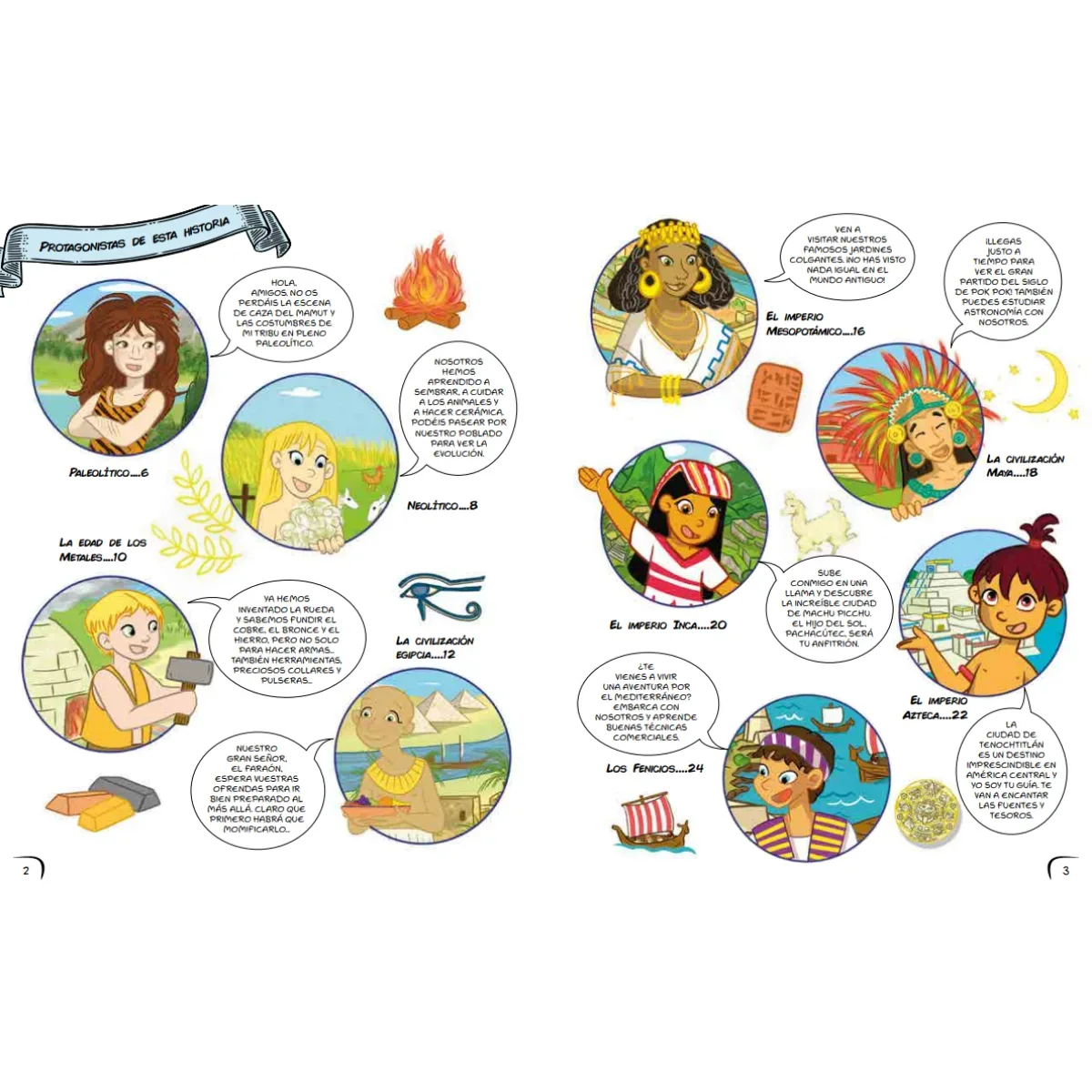 Libro Antiguas Civilizaciones en Cómic